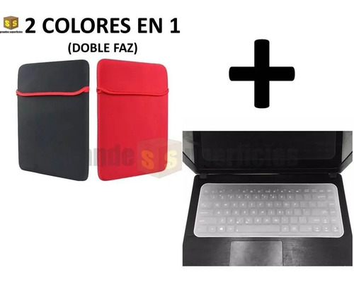 Funda Para Portatil + Protector Teclado Silicona 14 15 @gs | MercadoLibre