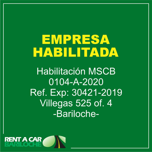 Imagen 4 de 5 de Aquiler De Auto En Bariloche Rent A Car Rentacar