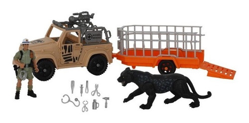 Playset Safari Jeep Vehiculo Rescate Animal Planet