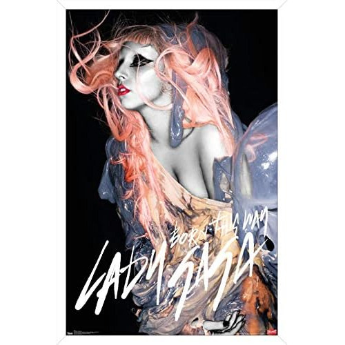 Póster De Lady Gaga   Naranja, 14.725  X 22.375 , Vers...