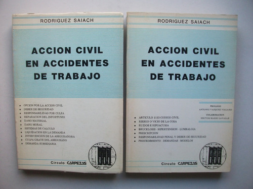 Acción Civil En Accidentes De Trabajo - Rodríguez Saiach 2 T