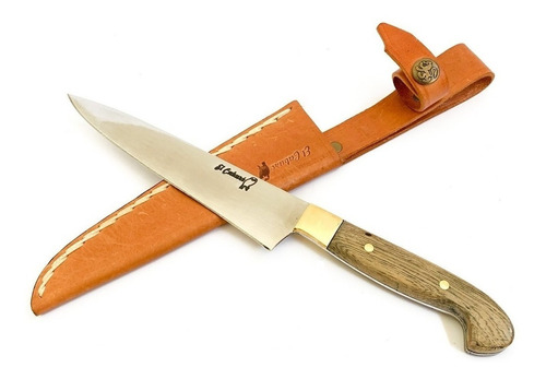 Cuchillo Artesanal El Cabure Acero Inox- Mango Madera 