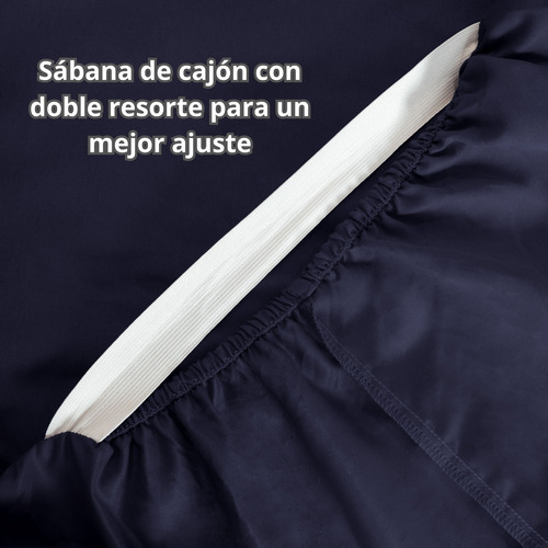 Juego Sábanas King Size 100% Algodón Cajón Alto Frescas