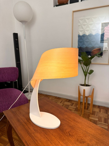 Velador Madera Minimalista Traum Nordico Lampara Blanco Madera (Usado)