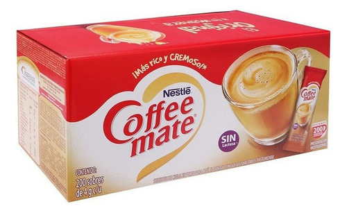 Sustituto De Crema Para Cafe Coffee Mate Polvo Sobre De 4 Gr