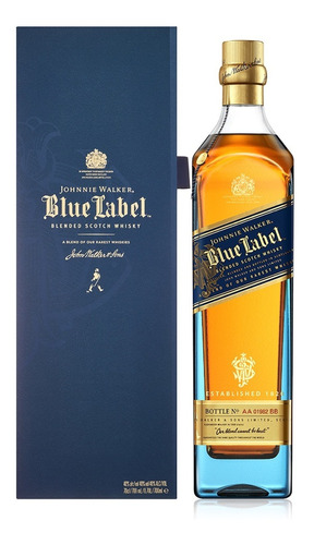 Whisky Johnnie Walker Blue Label, 750ml // Envío Gratis