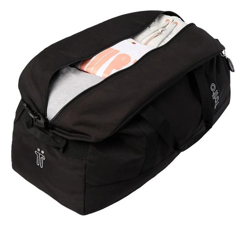 Totto Maleta Deportiva Gym Bolsa De Viaje Grande Act232 Color Negro Lisa