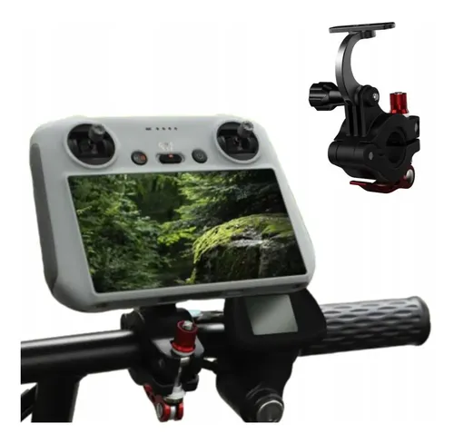 Supporto Per Manubrio Bicicletta Per Telecomando DJI Mavic Air 2, Staffa Morsetto Nera - Foto 3