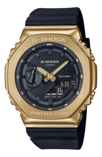 Reloj Para Hombre G-shock Negro Y Modelo Dorado