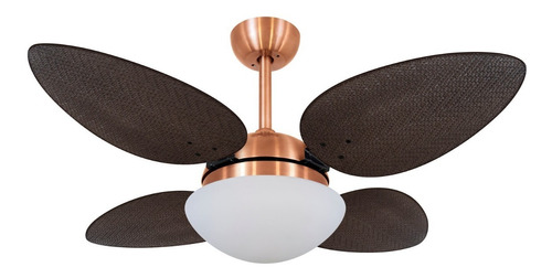 Ventilador De Teto Volare Rose/cobre Vd42 Pétalo Palmae Tb