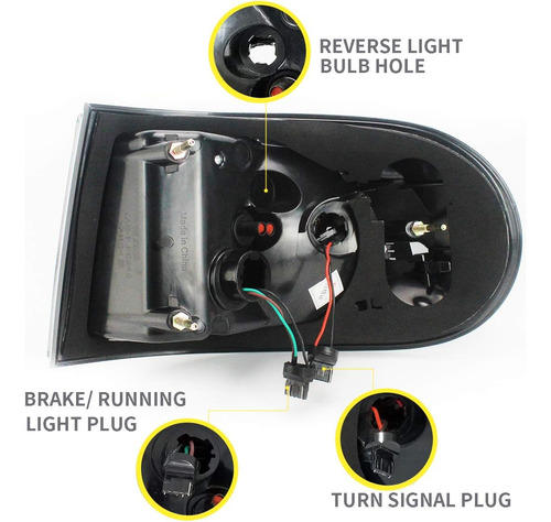 Vland Luces Traseras Led Para Toyota Fj Cruiser 2007-2022, P