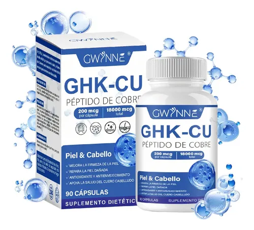 ghk cu pastillas Gwynne Péptido De Cobre Ghk-cu 200mcg,90 Cápsulas De Alta Potencia Promueve  La Reparación De La Piel,la Elasticidad Radiante De La Piel,el  Anti-envejecimiento Y El Apoyo Al Crecimiento Del Cabello
