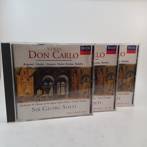 Giuseppe Verdi - Don Carlo - 3cd - Ex - Georg Solti