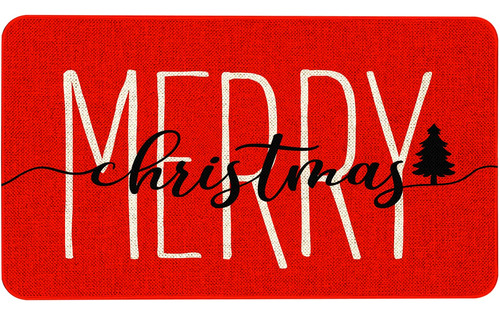 Tapete Rojo De Navidad Creativa Decoración Arpillera 43 X 76