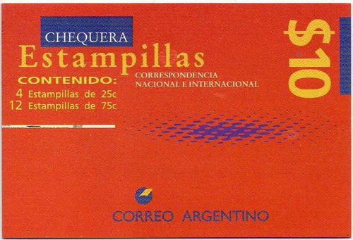 Argentina 1995 - Chequera De $10 De Llenas, Segunda Tirada