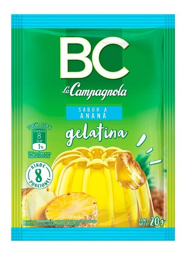 Gelatina Bc Anana Light 20 Grs