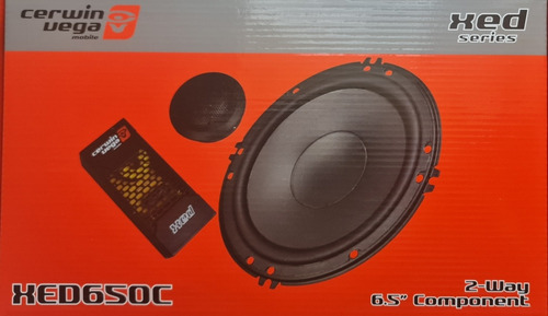 Set De Medios Cerwin Vega Xed650c+amplificador