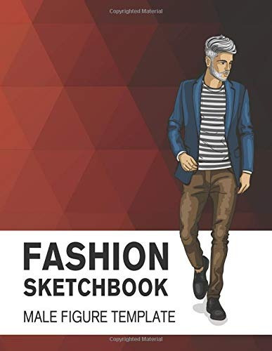 Fashion Sketchbook Male Figure Template Easily Sketch Your F