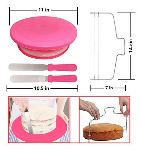 Kit De Decoración De Pasteles De 90 Piezas Y Juego De 130 Bo