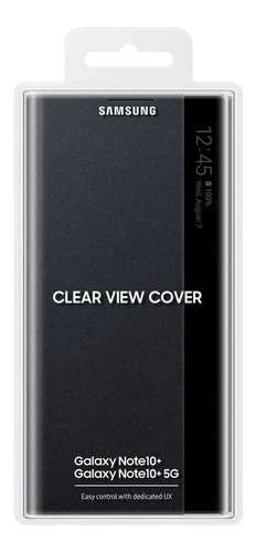 Samsung Case Clear S-view Cover Para Galaxy Note 10 Plus 