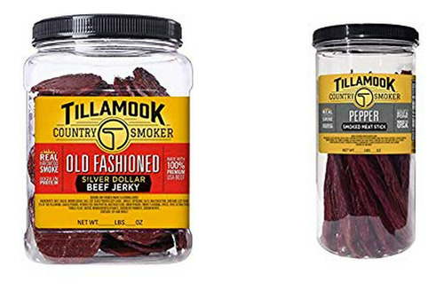 Carne De Res Ahumada Tillamook 13oz En Frasco Reutilizable.