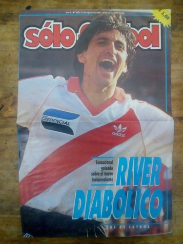 Recorte River Plate De Ramón Díaz 24 Agosto De 1992