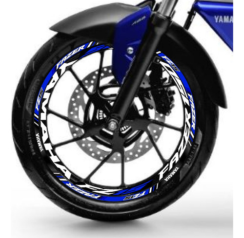 Adesivo Fazer Fz15 Yamaha Roda Kit Completo Duas Rodas