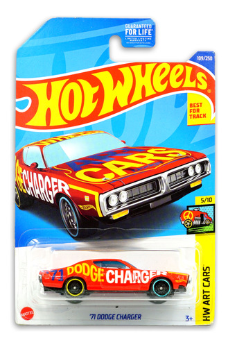 Hot Wheels 71 Dodge Charger Hw Art Cars Detalle