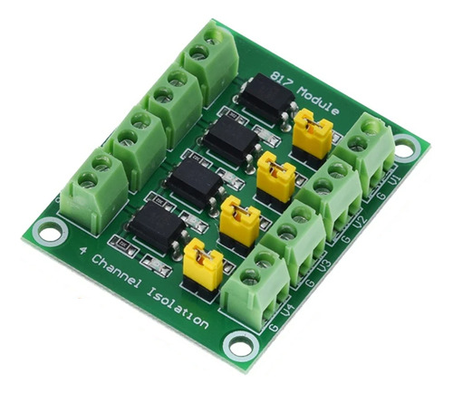 Modulo Aislamiento 4 Canales 3/30vdc Con Optoacoplador Pc817