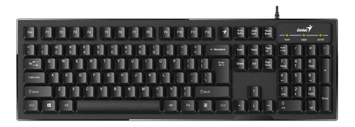 Teclado Genius Smart Kb-102 Qwerty Español Color Negro