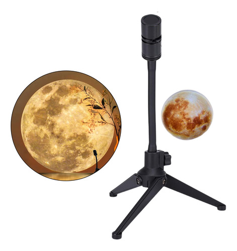 Moon Night Light Carga Fantasy Proyector Luz De 18 Cm