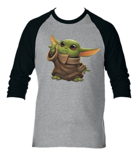 Camibuso Camiseta Manga Larga Baby Yoda Niño Adulto