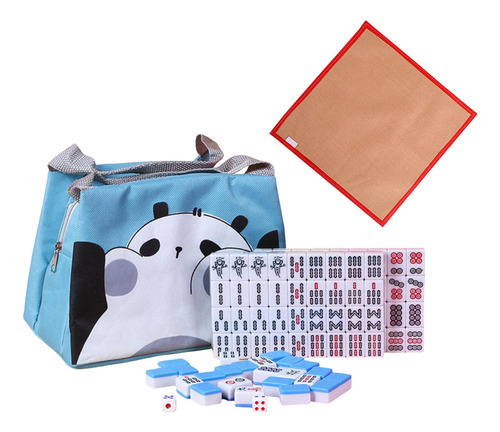 Juego De Mini Mah Jong Juego De Mahjong Tradicional Con Azul