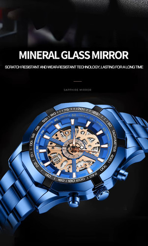 Reloj Cuarzo Elegante 1pz A Elegir Hombre Caballero Casual Caballero Binbond-02 Binbond-02