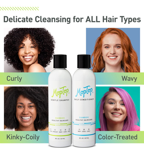 Conjunto De Cuidados Com O Cabelo Moptop Gentle Shampoo + Co