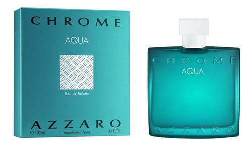 Imagen 2 de 5 de Azzaro Chrome Aqua Eau De Toilette 100ml