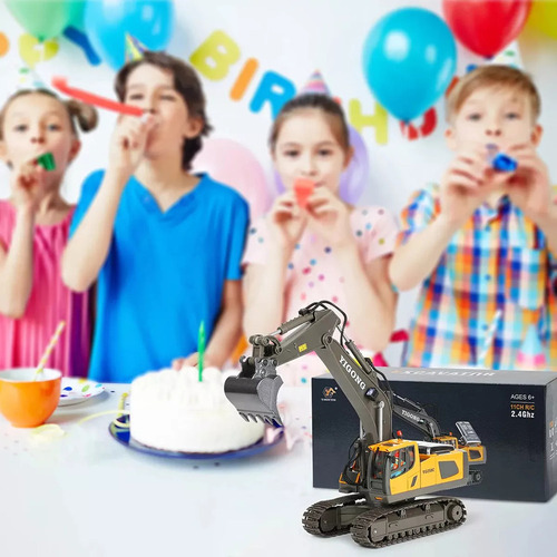 K Coche Teledirigido Excavadora De Juguete Para Niños