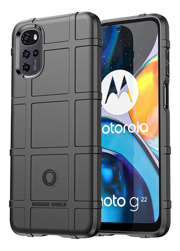Funda Para Motorola Moto G22 Monwutong Grado Militar Negro