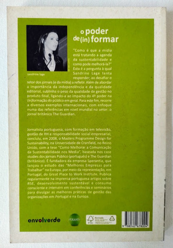 O Poder De (in) Formar - Sandrine Lage (Usado)