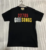 Comprar Playera Gucci Hombre M Negra 22705 Gucci Songs Original
