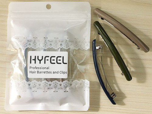 Hyfeel Pinzas De Pelo Finas Para Mujer, Largas, De Acrílico