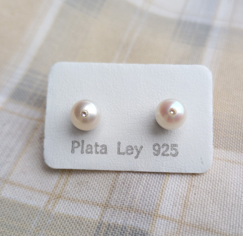 Zarcillos De Perlas Legítimas En Plata 925 Modelos Clásico 