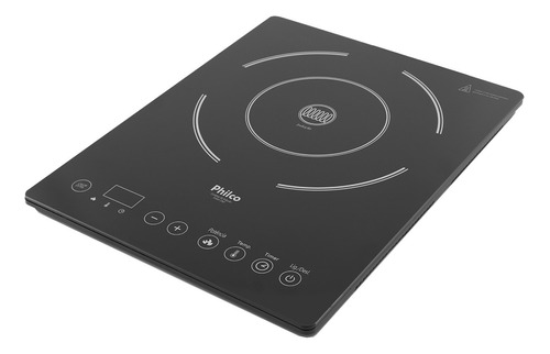 Imagem 1 de 2 de Fogão cooktop elétrica Philco Smart Chef PCT01 preto 127V