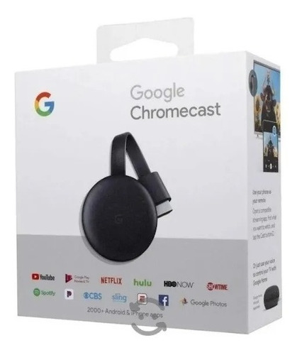  Conversor Tv Smart Google Chromecast 3 Full Hd Original 