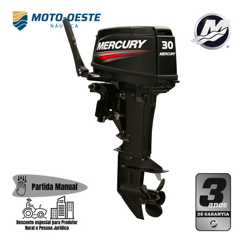 Motor De Popa Mercury 2t 30hp Eh  - Leia A Descrição - Novo