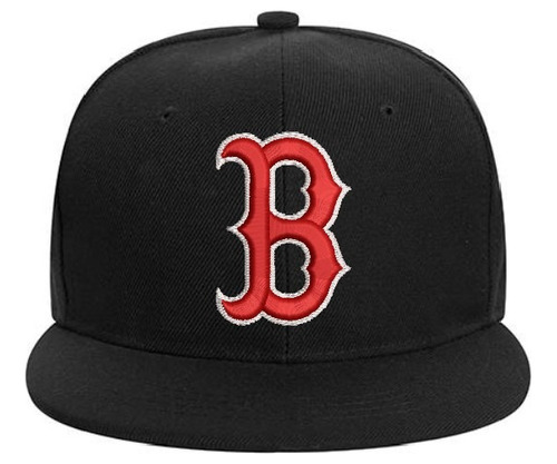 Gorro Snapback Visera Plana Boston Red Sox Mlb Bordado