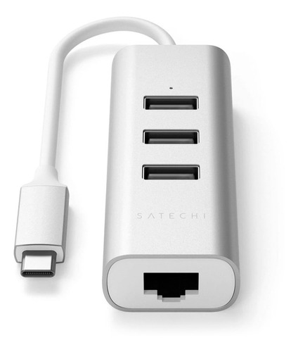 Hub Adaptador Usb-a/ Ethernet 3 Puertos En 1 Satechi 