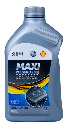 Óleo De Motor Vw Maxi Performance 5w40 508 509 Api Sn 1l