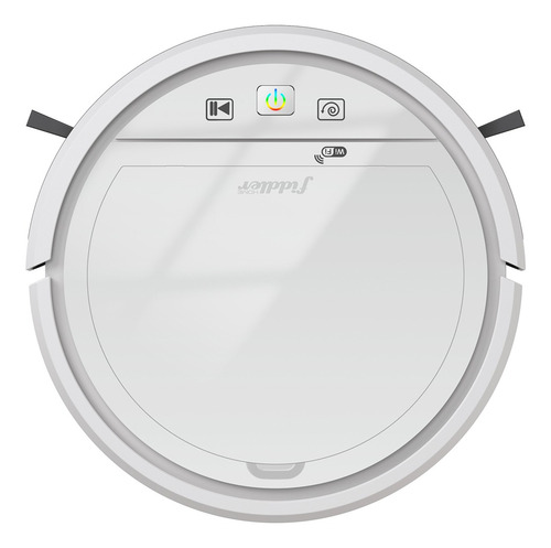 Aspiradora Robot Wifi Con Aplicación Fiddler Color Blanco