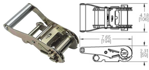 Crique Traca  Ratchet 50mm Para Slackline 5445kg Kinedyne